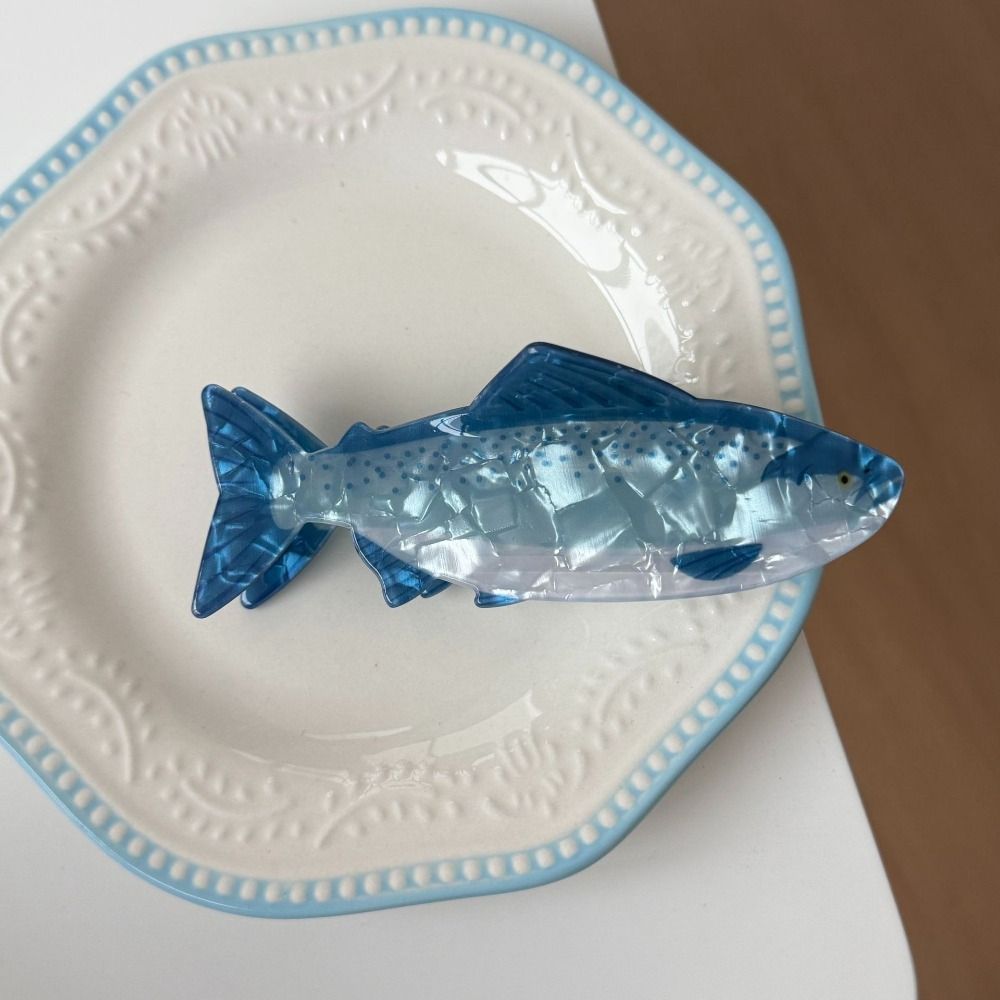 Lifestyle In Korean - Haarspange mit Meerestier-Motiv, PVC-Thunfisch, Meereslebewesen, Fisch-Haarklammer
