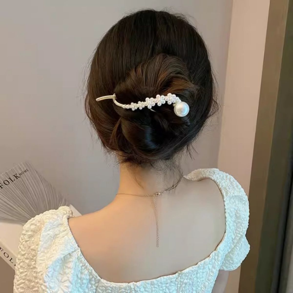 Elegante Glitzer-Perlen-Haarsp – Lifestyle In Korean Bewertung und Preis