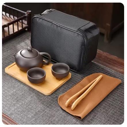 Lila Ton-Reise-Teeset, tragbar – Korean Tea Set Bewertung und Preis