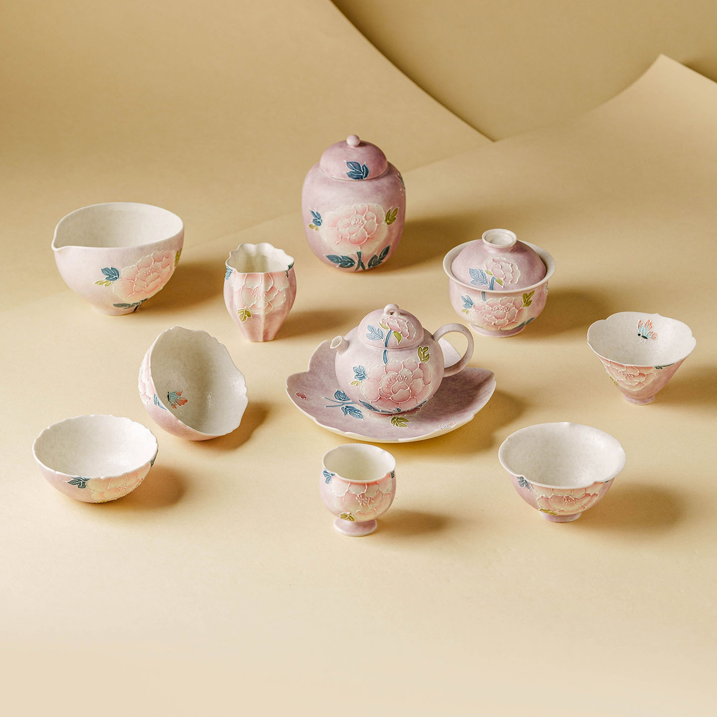 Handbemaltes Vintage-Pfingstro – Korean Tea Set Bewertung und Preis