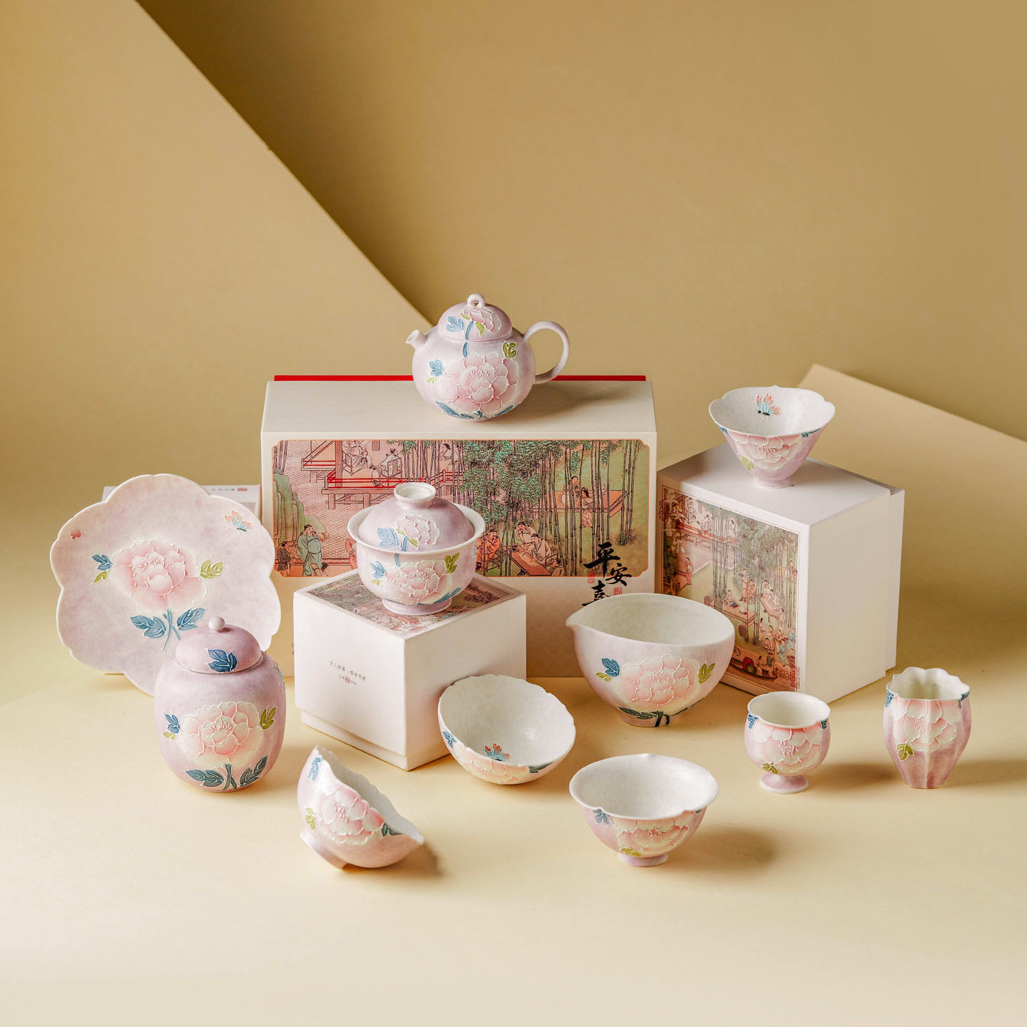 Handbemaltes Vintage-Pfingstro – Korean Tea Set Bewertung und Preis