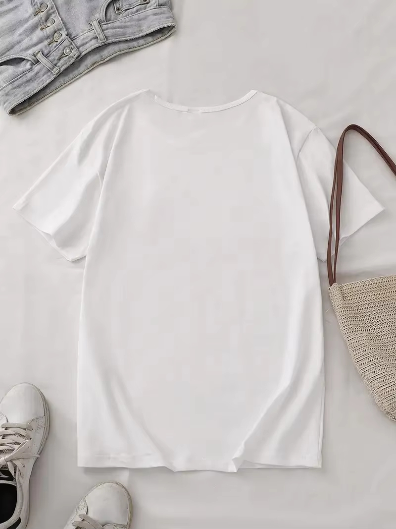 Damen-T-Shirt mit einer Illust – Korean Pants Lifestyle Bewertung und Preis